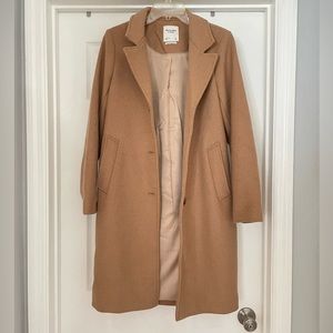 Abercrombie & Fitch Wool Blend Dad Coat